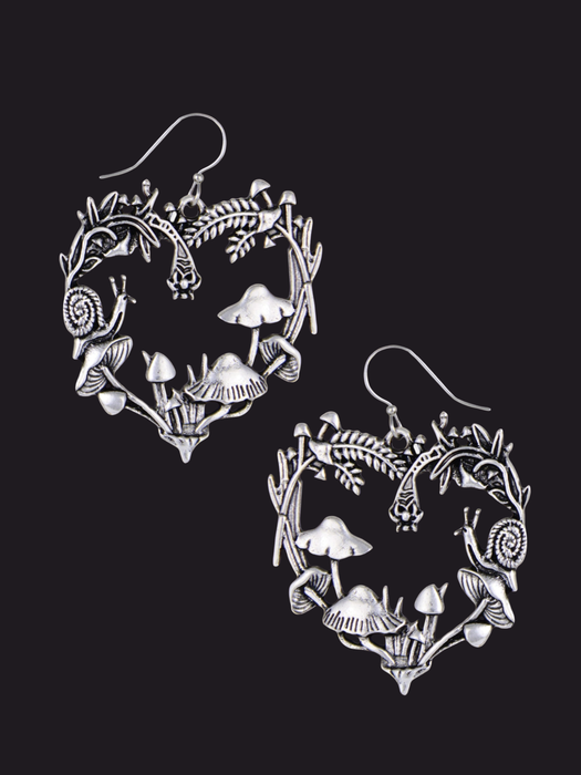 I Heart Nature Statement Dangles | Silver Fashion Earrings | Light Years