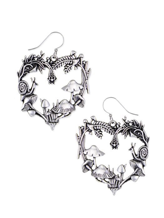 I Heart Nature Statement Dangles | Silver Fashion Earrings | Light Years
