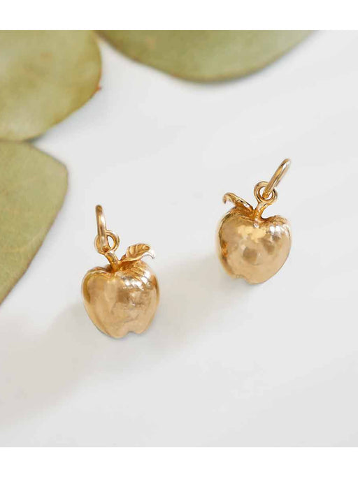 Golden Apple Pendant | Bronze Necklace | Light Years Jewelry