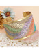 Pastel Ferns Embroidered Cuff Bracelet | Light Years Jewelry