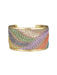 Pastel Ferns Embroidered Cuff Bracelet | Light Years Jewelry