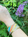 Pastel Ferns Embroidered Cuff Bracelet | Light Years Jewelry