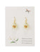Dried Flower Droplets Dangles | Pink White Gold Fashion Earrings | Light Years