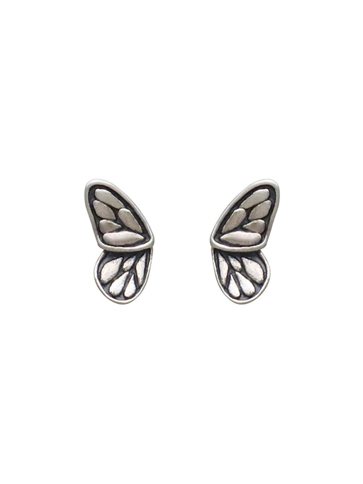 Split Butterfly Wing Posts | Sterling Silver Stud Earrings | Light Years