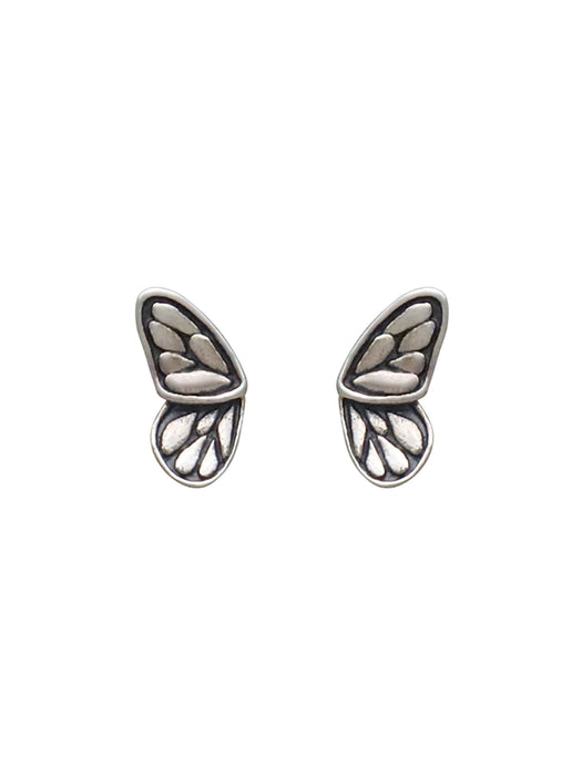 Split Butterfly Wing Posts | Sterling Silver Stud Earrings | Light Years