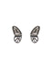 Split Butterfly Wing Posts | Sterling Silver Stud Earrings | Light Years