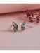 Split Butterfly Wing Posts | Sterling Silver Stud Earrings | Light Years