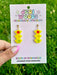 Traffic Light Statement Posts by Jedi Woods | Gold Stainless Steel Studs | Light Years