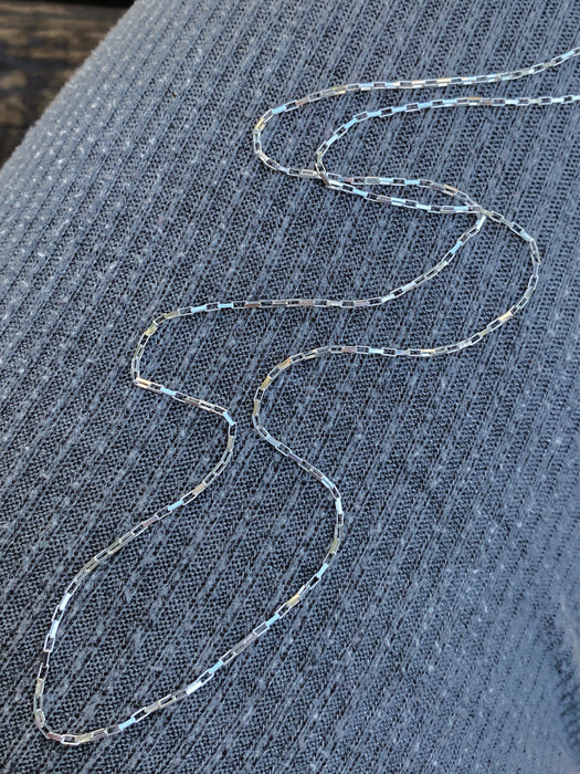 Long Box Chain | Sterling Silver Necklace | Light Years Jewelry