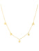 Floating Stars Charms Necklace | Gold Plated Fashion Chain | Light Years
