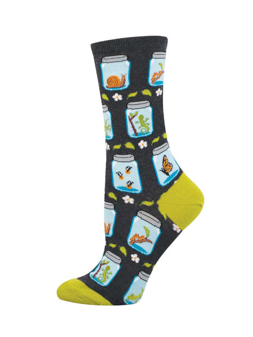Bugs in Jars Crew Socks | Butterfly Snail Lizard Worms | Light Years Jewelry