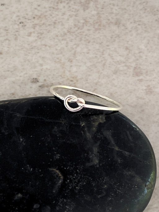 Single Knot Ring | Sterling Silver Band Size 3 4 5 6 7 8 9 10 11 | Light Years 