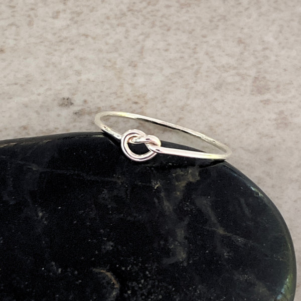 Single Knot Ring | Sterling Silver Band Size 3 4 5 6 7 8 9 10 11 | Light Years 