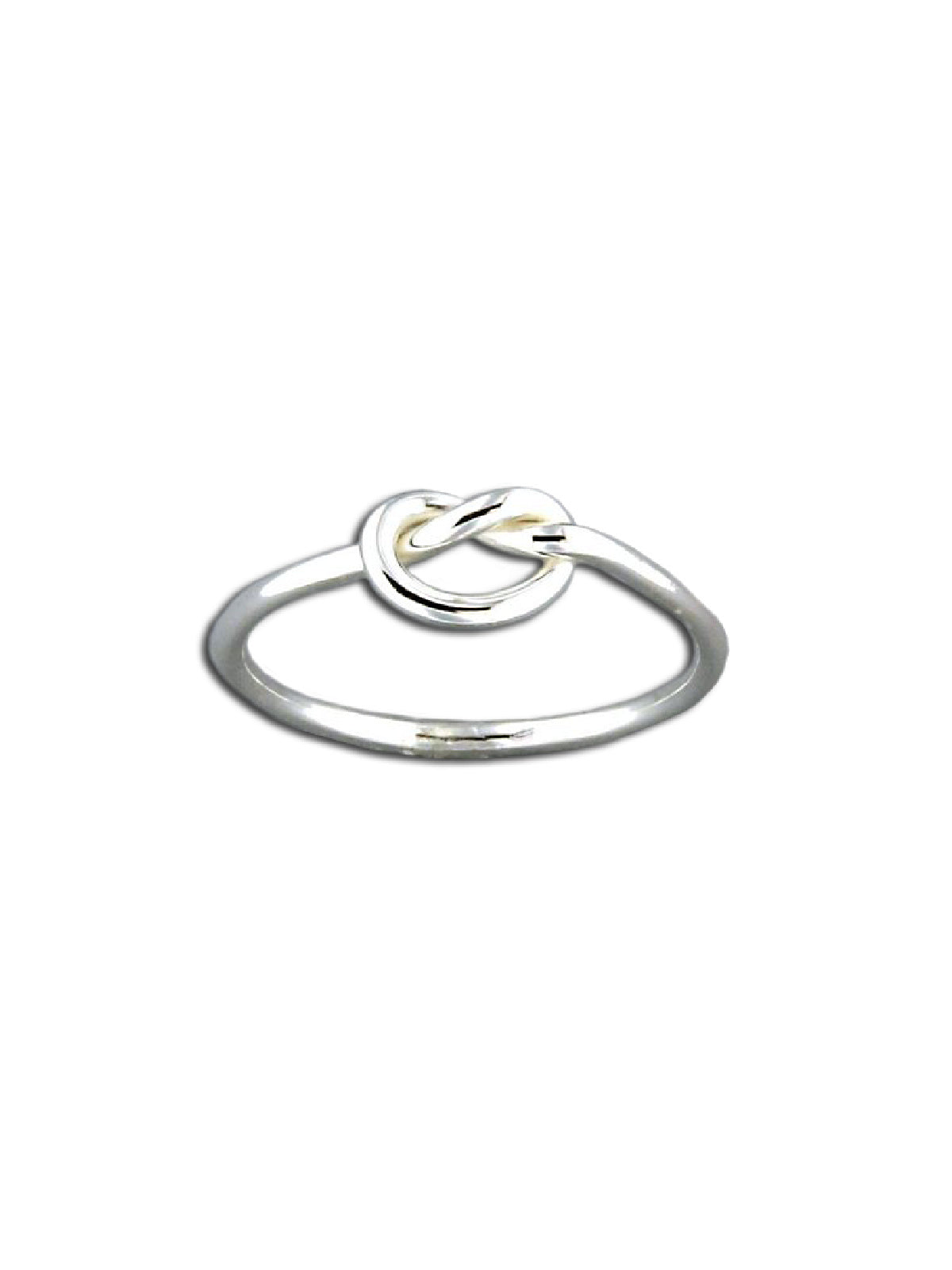 Single Knot Ring | Sterling Silver Band Size 3 4 5 6 7 8 9 | Light Years