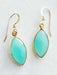 Cut Chalcedony Marquis Dangles | 14k Gold Filled Gemstone Earrings | Light Years
