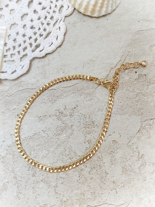 Classic Cuban Link Bracelet | Gold Silver Plate Chain | Light Years Jewelry