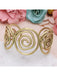 Spiral Cuff Bracelet | Gold Brass Indian Jewelry | Light Years