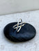 Hammered X Ring | Sterling Silver Size 6 7 8 9 10 11 | Light Years Jewelry