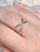 Hammered X Ring | 14kt Gold Filled USA Sizes 6 7 8 9 10 11 | Light Years 