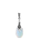 Opalite Drop Pendant | Sterling Silver Necklace Charm | Light Years
