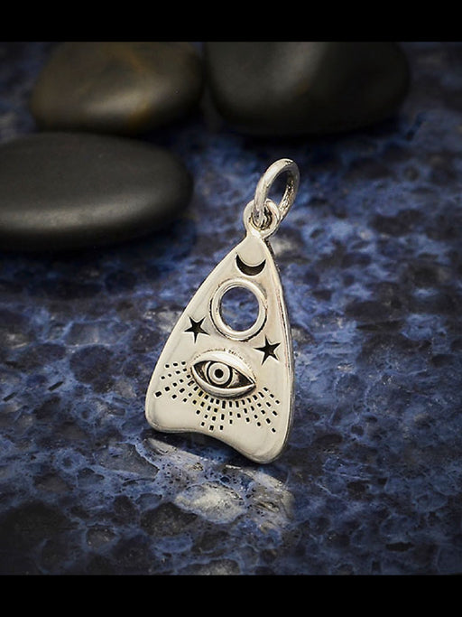 Ouija Planchette Charm Pendant | Sterling Silver | Light Years Jewelry