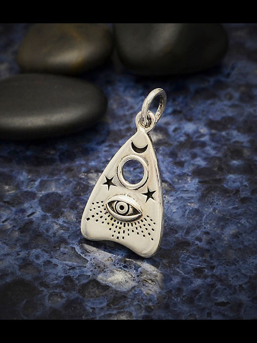 Ouija Planchette Charm Pendant | Sterling Silver | Light Years Jewelry