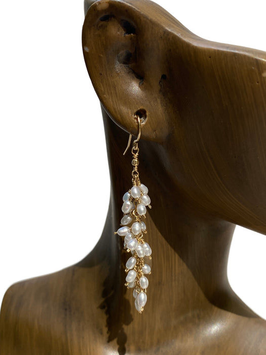 Freshwater Pearl Waterfall Dangles | Gold Filled Earrings | Light Years