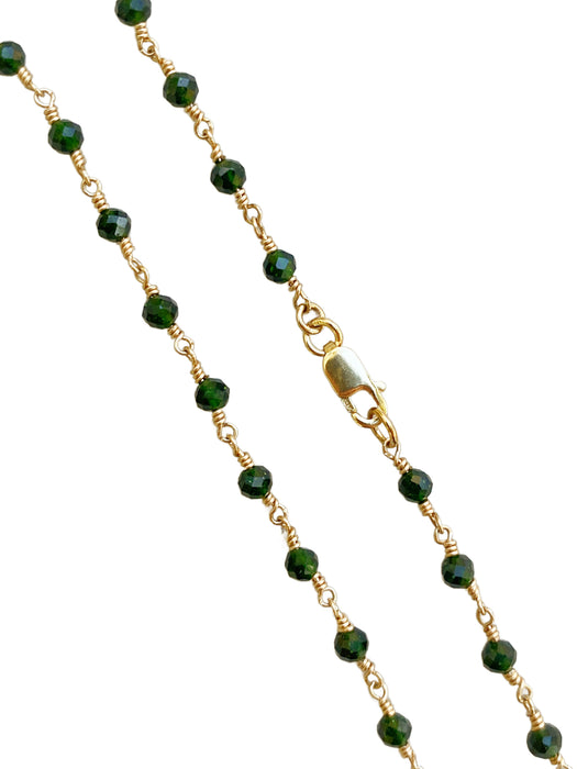 Freshwater Pearl Stationary Beaded Handmade Stone Necklace | Gold Filled | Light Years 