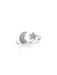 Meteorite Star & Moon Ring | Sterling Silver Size 4 5 6 7 8 9 10 | Light Years