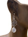 Celtic Knot & Moonstone Drop Dangles | Sterling Silver Earrings | Light Years