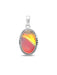 Oval Galaxy Opal Pendant | Sterling Silver Necklace Charm | Light Years