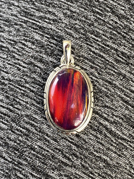 Oval Galaxy Opal Pendant | Sterling Silver Necklace Charm | Light Years