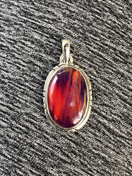 Oval Galaxy Opal Pendant | Sterling Silver Necklace Charm | Light Years