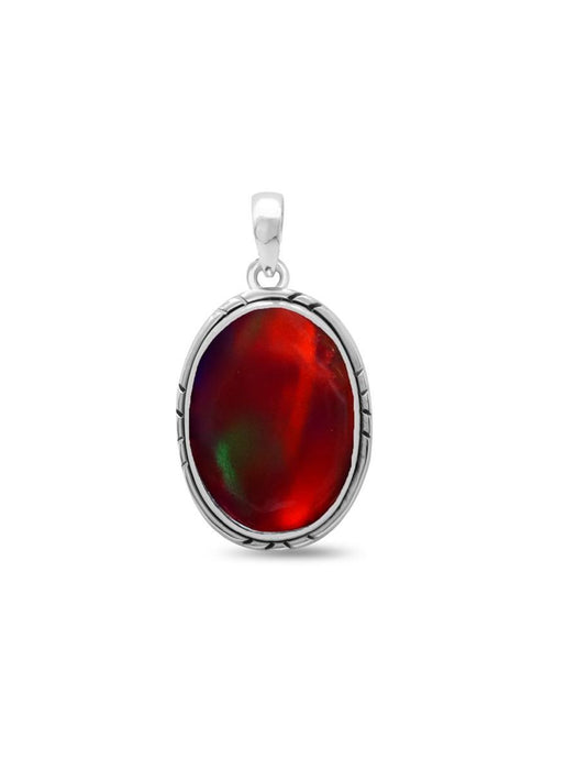 Oval Galaxy Opal Pendant | Sterling Silver Necklace Charm | Light Years
