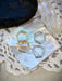 Hexagon Huggie Hoops | Gold Vermeil Sterling Silver Earrings | Light Years