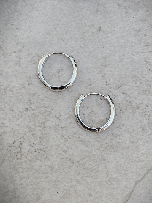 12mm Huggie Hoops | Gold Vermeil Sterling Silver | Light Years Jewelry