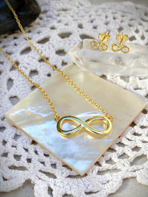 Infinity Necklace | Gold Vermeil Sterling Silver | Light Years Jewelry
