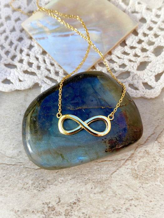 Infinity Necklace | Gold Vermeil Sterling Silver | Light Years Jewelry