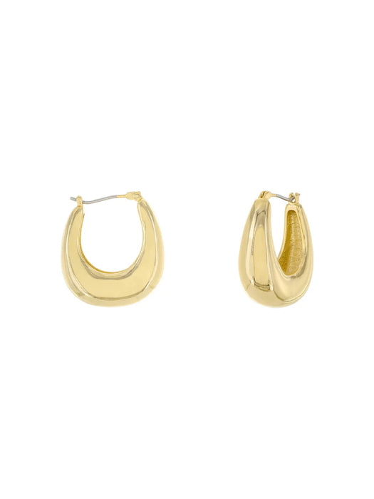 Domed Bubble Pincatch Hoops | Gold Plated Earrings | Light Years Jewelry