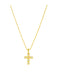 Opal Cross Necklace | Gold Plated Chain Pendant | Light Years Jewelry