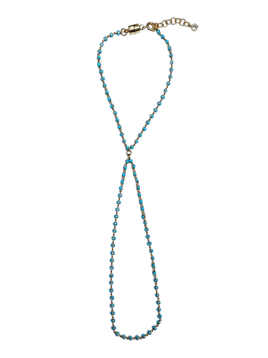 Colorful Beaded Ring Bracelet | Gold Plated Hand Jewelry | Light Years