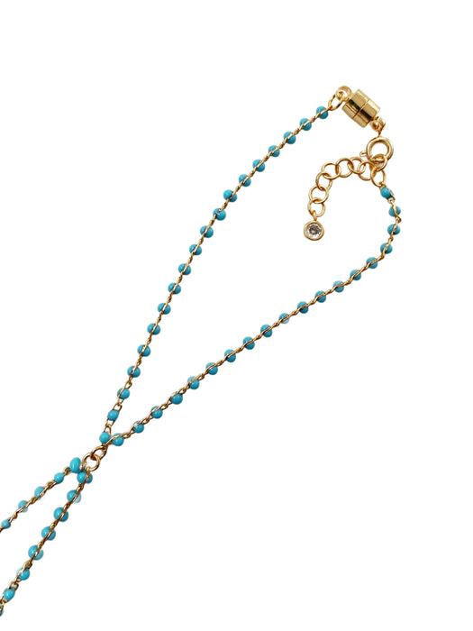 Colorful Beaded Ring Bracelet | Gold Plated Hand Jewelry | Light Years