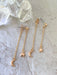Nightfall Front Back Linear Post Dangles | Silver Gold Tone Earrings | Light Years