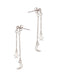 Nightfall Front Back Linear Post Dangles | Silver Gold Tone Earrings | Light Years