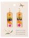 Tropical Dried Flower Dangles | Gold Fashion Earrings | Light Years Jewelry