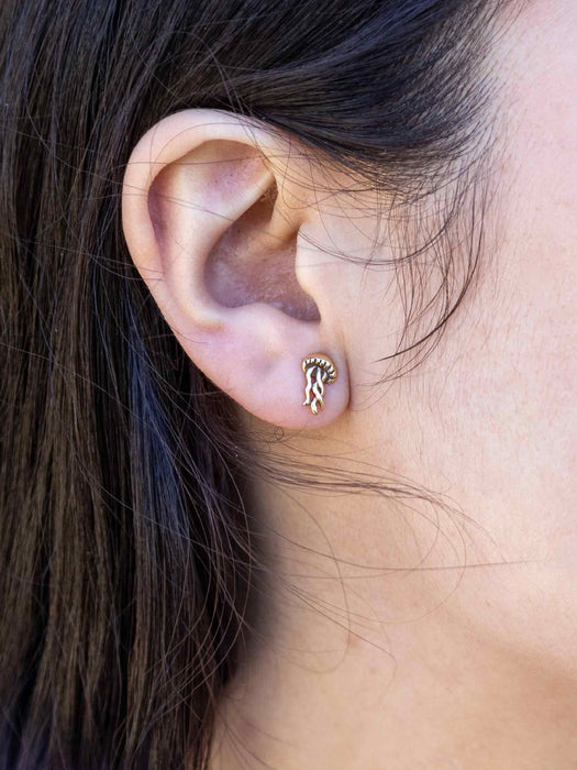 Swimming Jellyfish Posts | Sterling Silver Studs Earrings | Light Years