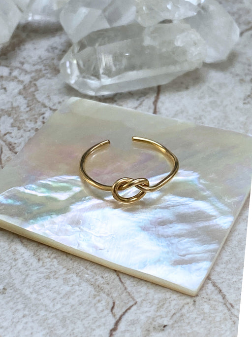 Solid Knot Toe Ring | 14k Gold Filled Sterling Silver | Light Years Jewelry