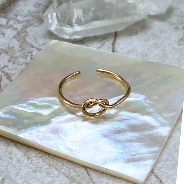 Solid Knot Toe Ring | 14k Gold Filled Sterling Silver | Light Years Jewelry