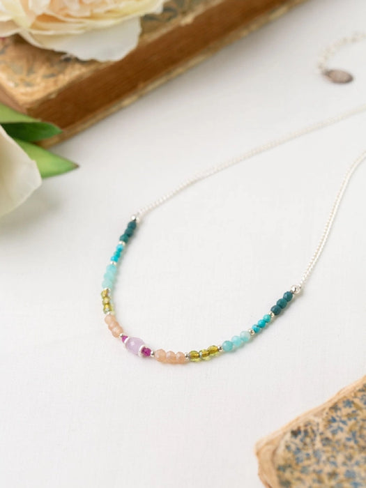 Primrose Stone Beaded Necklace by Anne Vaughan | Sterling Silver | Light Years
