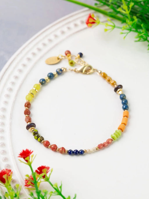 Prosperity Beaded Bracelet by Anne Vaughan | Gold Plated | Light Years
